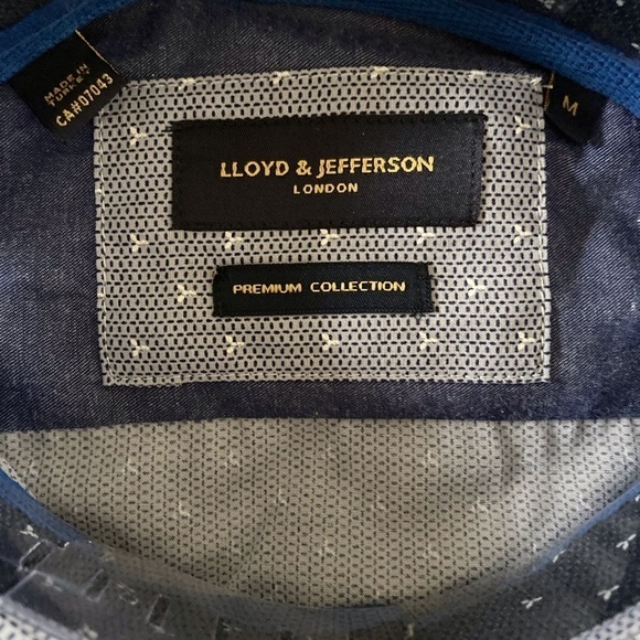 NWT Lloyd & Jefferson Short Sleeve Button down Shirt - Picture 5 of 6